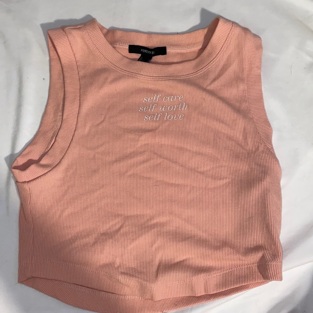 Pink crop top